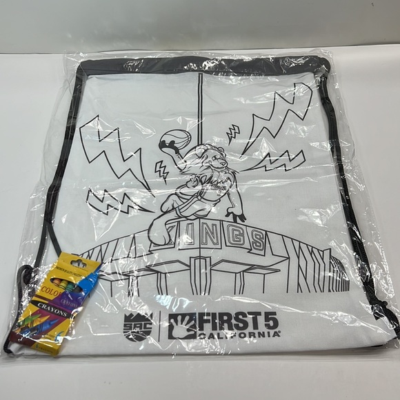 Sacramento Kings Canvas Coloring Bag - Picture 1 of 4